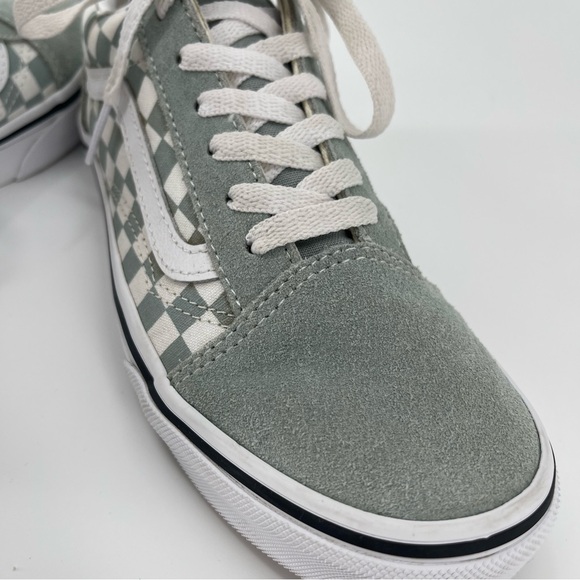 Vans Old Skool Checkerboard Suede Grey Canvas Iconic Size 4 Skater Surfer Casual - Picture 6 of 6
